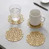 Posavasos de Café Estilo Nórdico Ins Hueco Rosa Aislamiento Térmico Individual de Mesa PVC Creativo Hogar Antiescaldante Individual Occidental Transfronterizo