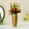 Jarrón de Cerámica Estilo Wabi-Sabi Shumen Decoración Retro Sala de Estar Arreglos Florales Adornos Flores Artificiales Lujo Accesible y Sentido de Alta Gama