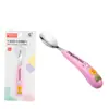 Paibabette Bebê Novo Desenho Animado Aço Inoxidável Colher de Comer Talheres Infantis Fabricantes de Colheres Fornecimento 72021