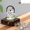 Tetera Integrada para Vaporizar y Cocinar, Tetera de Vidrio, Tetera Especial para Preparar Té, Vidrio de Borosilicato Alto Resistente al Calor para el Hogar de Cuarta Generación