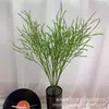 Planta Artificial Verde de Cuentas Largas Estilo Bosque Vaina de Guisante Decoración de Techo de Boda Decoración Suave Material de Flor Eterna