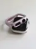 Adecuado para Apple 11 Watch iWatch 12ª Generación Se Funda de Diamantes de Doble Fila Applewatch 9/10 Funda Semi Hueca