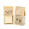 Bolsa de Embalaje para Pan Tostado con Ventana Transparente Auto-Sellante Impresa, Papel Kraft de Grado Alimenticio, Bolsa para Pan de Molde Rebanado Comercial de 450g