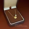 Collar de Flor Dorada para Mujer, Cadena Retro para Clavícula, Collar Sencillo y Elegante Incrustado de Diamantes, Regalo de San Valentín, Electrochapado en Oro Real