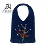 Amazon Transfronterizo Bolso de Compras Tejido de Lana Crochet Bordado a Mano Tejido a Mano Estilo Mori Girl Bolso de Mano para Hombro