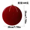 Bolas de Natal Veludadas Grandes, Multicoloridas, de Formato Único, Enfeites de Árvore de Natal Pintados, Bolas Decorativas para Atmosfera Festiva, Personalizáveis