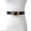 Cinturón Nuevo Transfronterizo de Corte Slim con Hebilla de Pasador con Incrustaciones de Pedrería en Forma de Serpiente Cinturón de Cuero Sintético para Mujer Falda Pantalón de Corte Slim