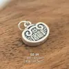 Plata Pura 999 Accesorios de Plata Dura 3D Colgante DIY Dios de la Riqueza Atrae Riqueza y Buena Fortuna Cuentas de Plata Pura Colgante de Bolsa de la Suerte Pixiu