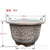 Vasos de Flores Grandes de Plástico Imitando Cerâmica, Fabricados em Fábrica, para Casa e Escritório, Adequados para Cultivo de Dinheiro em Árvore, Plantio Externo de Árvores Grandes e Suculentas, Tamanho Grande