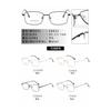 Armazón de gafas anti-luz azul semi-titanio exportación transfronteriza negocio Dubái armazón de gafas ultraligero antirradiación ultraligero 24023