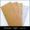 Saco de armazenamento degradável estilo simples saco de papel papel de embrulho papel kraft lavável capa de caderno etiqueta pode ser costurada