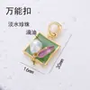 Colgante para Mujer Estilo Pintura al Óleo Jardín de Monet Colgante Flor de Perla para Mujer Retro Francés Elegante No se Desvanece Accesorios Versátiles