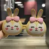 Óculos infantis de desenho de coelhinho bebê óculos de sol fofos óculos polarizados infantis flip de silicone fotografia menina super fofa