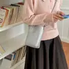 Bolso de mano de alta gama con patrón tejido retro para mujer, lindo nuevo bolso de moda para el trabajo, de hombro, cruzado, pequeño y adorable para el teléfono