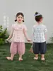 [100% Algodón] Conjunto de Dos Piezas Estilo Francés para Niñas, Ropa de Algodón Puro para Niñas Pequeñas, Atuendo Único y Hermoso, Nuevo Modelo 2026