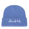 Gorra sin visera con letra bordada otoño e invierno gorro de lana tejido comercio exterior transfronterizo AliExpress Amazon gorro nuevo