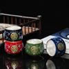 Taza de té de plata xyt, taza maestra de plata esterlina 999, taza de degustación de té individual, taza de té de kung fu, tazón de té, caja de regalo para el hogar de color esmaltado