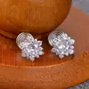 Pendientes de Girasol de Moda y de Alta Gama, Pendientes Sencillos y Versátiles para Mujer, Diseño de Moda, Pendientes Pequeños, Exquisitos y Sencillos