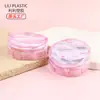 Em estoque embalagem de caixa com esponja efeito onda de água 12g, caixa vazia de BB cream com esponja rosa tipo flip-top, caixa para base líquida de maquiagem