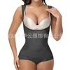 Macacão Europeu e Americano de Malha Fina Cruzada Modelador Corporal Roupa Íntima Sexy com Botão Triângulo Aperta Barriga Levanta Bumbum Modelador para Mulheres