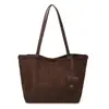 Bolso Tote Retro de Gran Capacidad para Mujer 2025 Invierno Nuevo de Moda Versátil Estilo Nicho Bolso de Hombro Único