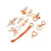 Llavero Colgante de Dibujos Animados DIY Hecho a Mano Cadena para Bolso Teléfono Cadena Terminada Anilla Abierta Paquete de Materiales Adornos Accesorios
