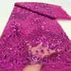 Tejido de Malla Bordado con Lentejuelas Geométricas Florales Europeas Multicolores Tejido Bordado con Lentejuelas Ropa para Escenario y Vestidos de Noche
