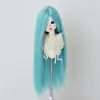 Peruca para Boneca BJD 346 Folha Luo Li Acessórios de Cabelo para Vestir Boneca Franja Longa Cabelo Longo Liso Múltiplas Cores Disponíveis
