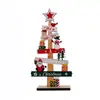 Adornos de madera para árbol de Navidad transfronterizos, decoraciones de escritorio, Papá Noel, muñeco de nieve, gnomo, decoraciones de ambiente festivo, artesanías