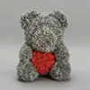 [Promoción] Oso de Rosa PE Transfronterizo Flor Eterna Oso de Espuma Regalo del Día de San Valentín Oso de Rosa Simulado