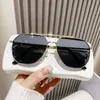 Marco de Metal Nuevas Gafas de Sol Polarizadas Anti-Tendencia de Moda Conducción Hombres y Mujeres Protección Solar UV Mismo Estilo Marco Grande