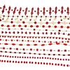 Cadena de retención de color DIY, serie roja, variedad de horquillas con borlas, ropa antigua, accesorios exóticos, cadena suelta.