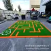 Alfombra Artificial para Césped con Patrón Personalizado Césped Artificial Pista de Entrenamiento para Gimnasio Guardería Diseño de Logo