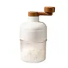 Máquina Manual para Hacer Hielo Raspado para Uso Doméstico, Máquina Pequeña de Hielo Esponjoso, Trituradora de Hielo, Raspador de Hielo Manual de Manivela, Trituradora de Hielo para Venta Ambulante
