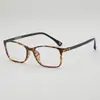Armação de Óculos Quadrada Fashion Simples Casual Estilo Coreano para Homens e Mulheres com Miopia Pode Ser Equipado com Lentes Planas de Grau