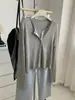 Cárdigan de punto de mezcla de lana para mujer, cuello redondo, borde enrollado suave, para principios de otoño 26, fino, casual, versátil, de manga larga, con botones