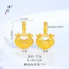 Mismo estilo que la Tienda de Oro Puzuo, bolsa pequeña de candado de loto en oro arenado, pulsera de cordón tejido para mujer, diseño de nicho, nuevo estilo chino, joyería de mano de tendencia nacional