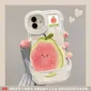 Aplicable para funda de teléfono Apple iphone16promax 17 transparente 14 silicona 12 soporte 15 linda guayaba 13 mujer