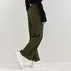 Calça Casual Ampla de Design Reto Solta, Levemente Luxuosa Americana, Fluida, Versátil, para Petite, Emagrecimento, Feminina