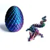 Atacado Transfronteiriço Brinquedos de Ovo de Dragão e Conjunto de Dragão Impressos em 3D, Figuras de Dragão com Pedras Preciosas, Presentes, Brinquedos Criativos Decorativos Tendência