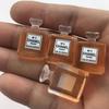 Resina de flash fino simulación botella de vino cerveza bebida diy pegamento de crema accesorios para funda de teléfono móvil suministro de explosión en vivo al por mayor