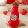 Otoño e invierno cálido perro marca de moda perro grande suéter de forro polar patchwork golden retriever perro mediano y grande samoyedo sudadera ropa para mascotas