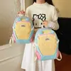 Mochila de Bloques de Color Nueva para Niños 2026 Mochila para Estudiantes de Primaria Ligera Impermeable Niños y Niñas Mochila Pequeña para Viajes al Aire Libre