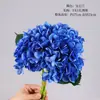 Flores Artificiales 3 Piezas 1 Ramo Hortensia Flores Falsas de Seda Flor Falsa Artificial Ramo de Hortensia Decoración de Mesa Auxiliar de Sala de Estar Arreglo Floral