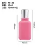 Botella de Perfume Aterciopelada 50ml Transparente Pequeña Botella Rellenable Procesamiento Personalizado Botella de Vidrio Venta al por Mayor Tapa de Perfume Aterciopelada