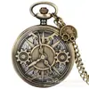 Novo Relógio de Bolso Grande Mais Vendido, Vários Relógios de Bolso com Padrão de Engrenagem Retrô + Mostrador Romano com Engrenagens, Relógio de Bolso Estudantil