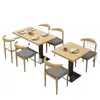 Mesa Restaurante Comercial Tienda de Té de Leche Hamburguesas Juego de Mesa y Sillas Restaurante de Comida Rápida Negociación Casa de Alquiler Apartamento Pequeño Mesa de Comedor
