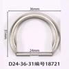 Diámetro Interior 24mm Hebilla en Forma de D Semircircular Rodante Bronce Cepillado Sandalias de Piel Sandalias de Piel para Hombre Hebilla Venta al por Mayor Hebilla para Sandalia de Mujer