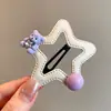 Pinzas para el pelo de niña estilo coreano con oso y estrella, nuevo modelo 2026 para niños, pinzas para moños para la parte trasera de la cabeza, pinzas BB que no dañan el cabello