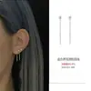 2021 nuevo de moda simple plata de ley líneas largas para orejas elegante alta calidad arvejas de plata pequeño piercing de oreja líneas para orejas